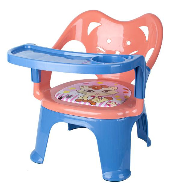 Kids Plastic Feeding Chair with Removable Tray for Babies & Toddlers