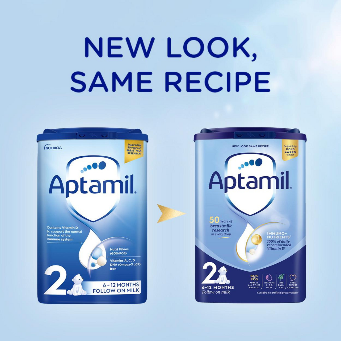 Aptamil Stage 2 Follow On Baby Milk Formula Powder, 6-12 Months, 800g