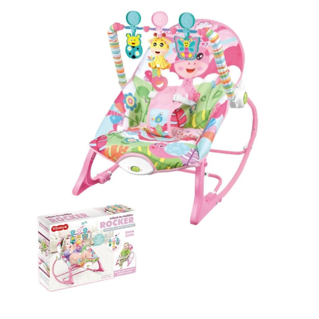 Portable 2-in-1 Newborn to Toddler Rocker & Bouncer Seat