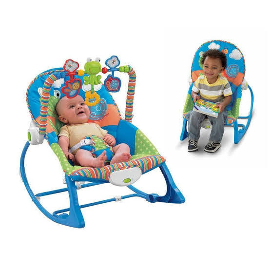Portable 2-in-1 Newborn to Toddler Rocker & Bouncer Seat