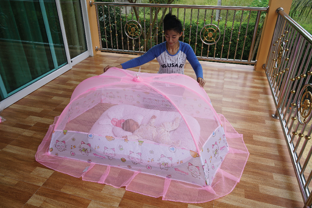 Mink Folding Baby Umbrella Mosquito Net - Portable Crib Canopy