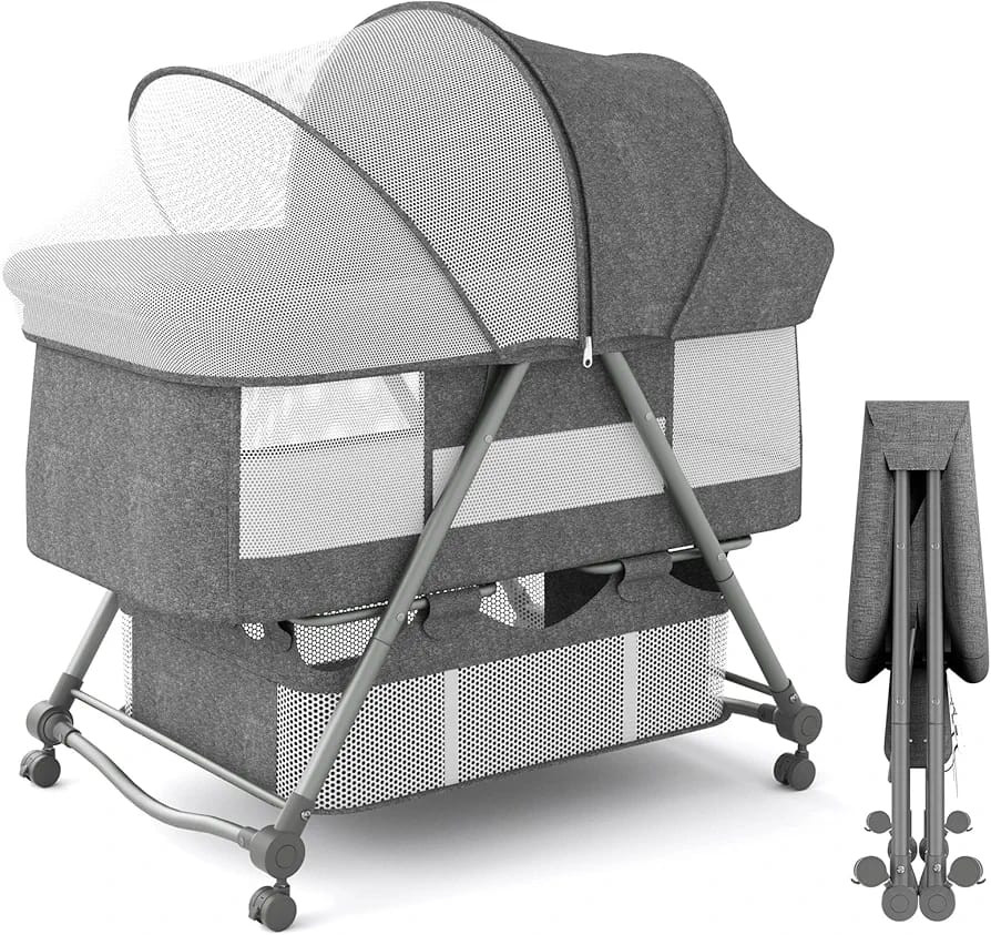 Convertible Metal Baby Cot