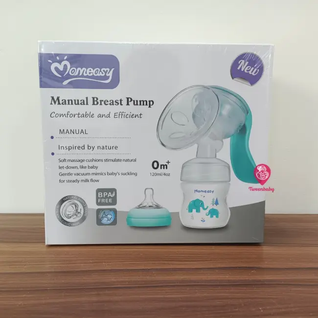 Momeasy Portable Manual Breast Pump - Ergonomic & BPA-Free