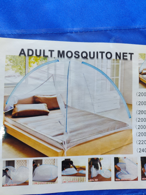King Size Pop-Up Mosquito Net Tent (240x240cm) - Folding Bed Canopy for Adults