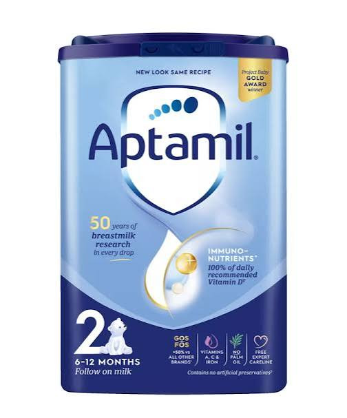 Aptamil Stage 2 Follow On Baby Milk Formula Powder, 6-12 Months, 800g