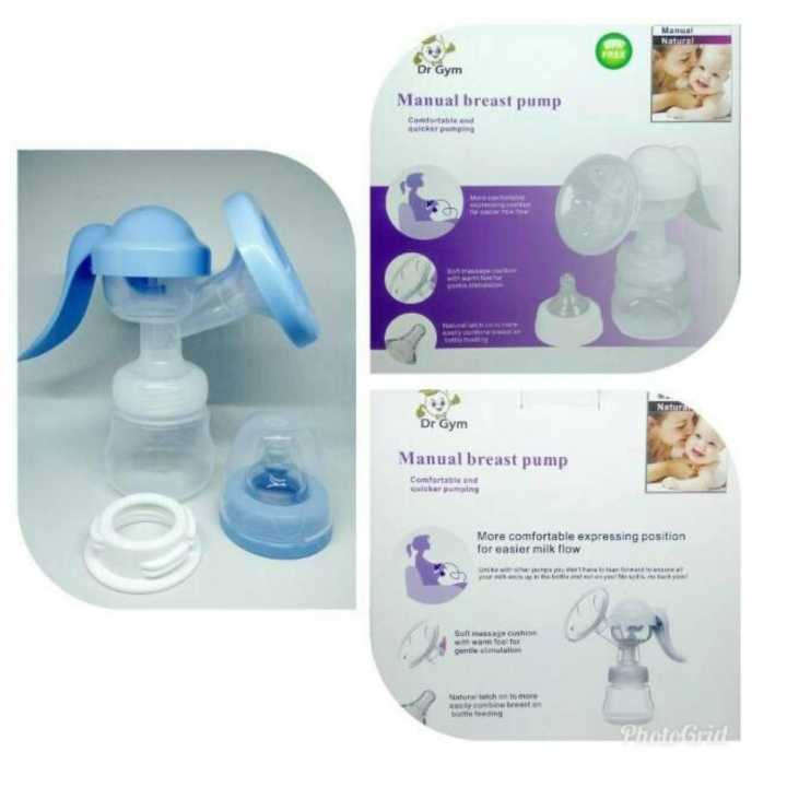 Dr. Gym Manual Breast Pump - Portable, Ergonomic & BPA-Free
