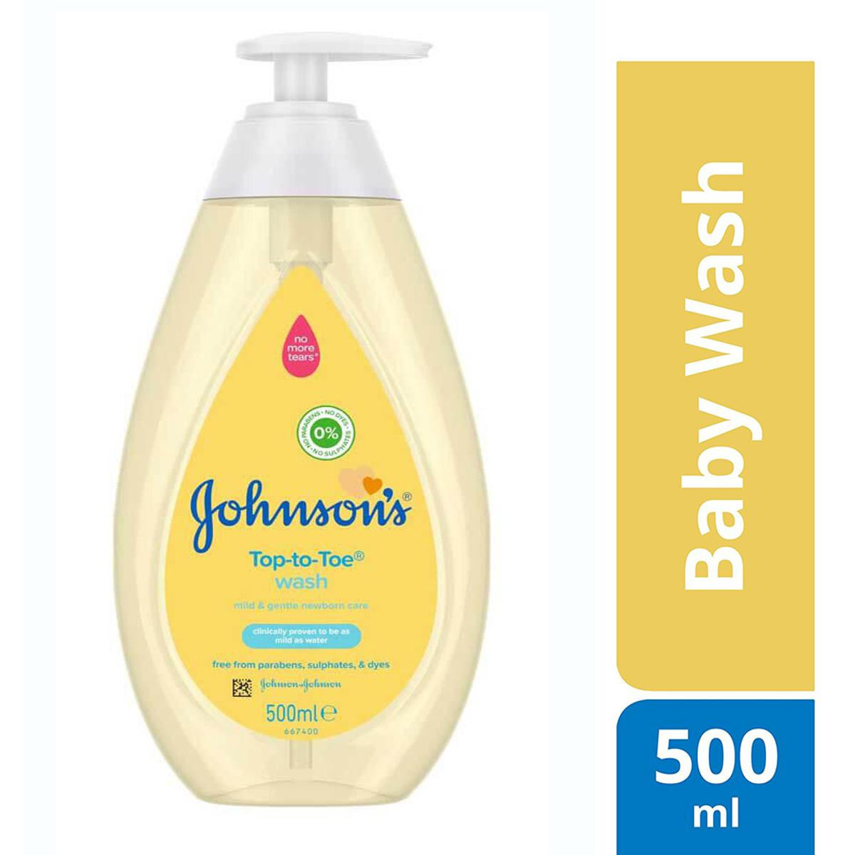 Johnson's Baby Top-to-Toe Gentle Hair & Body Wash, 500ml