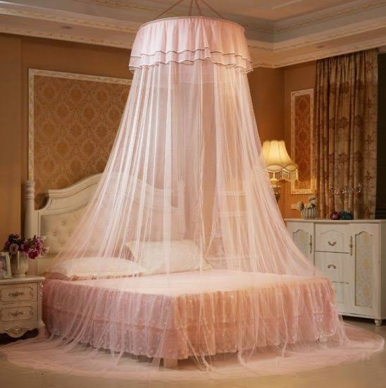 Premium King Size Mosquito Net - Elegant Round Hanging Bed Canopy