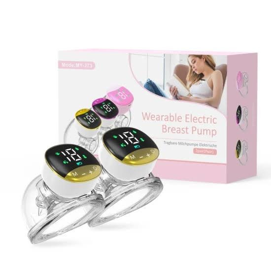Double Wearable Hands-Free Breast Pump, Portable Electric (MY-373)