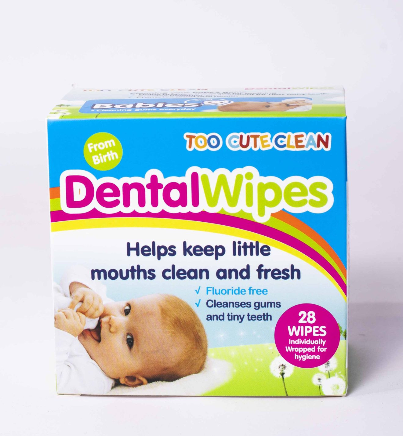 Too Cute Baby Dental Wipes - Gentle Gum & Tooth Cleanser for Infants